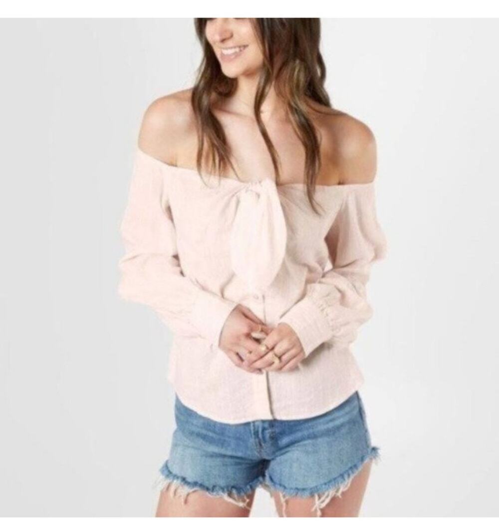 Free People Hello There Beautiful Off Shoulder Top | Small